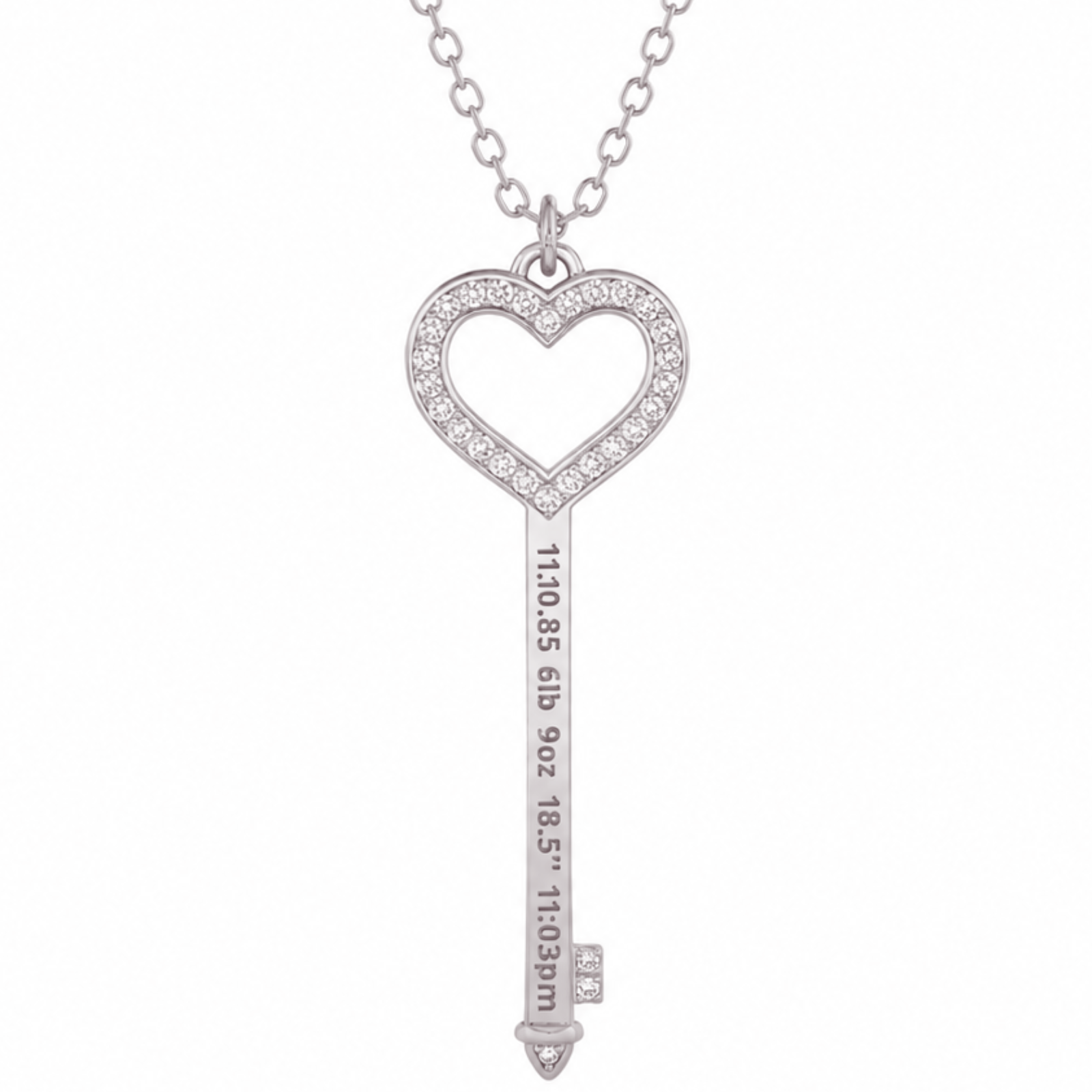 Emma Pave Birthstone Necklace