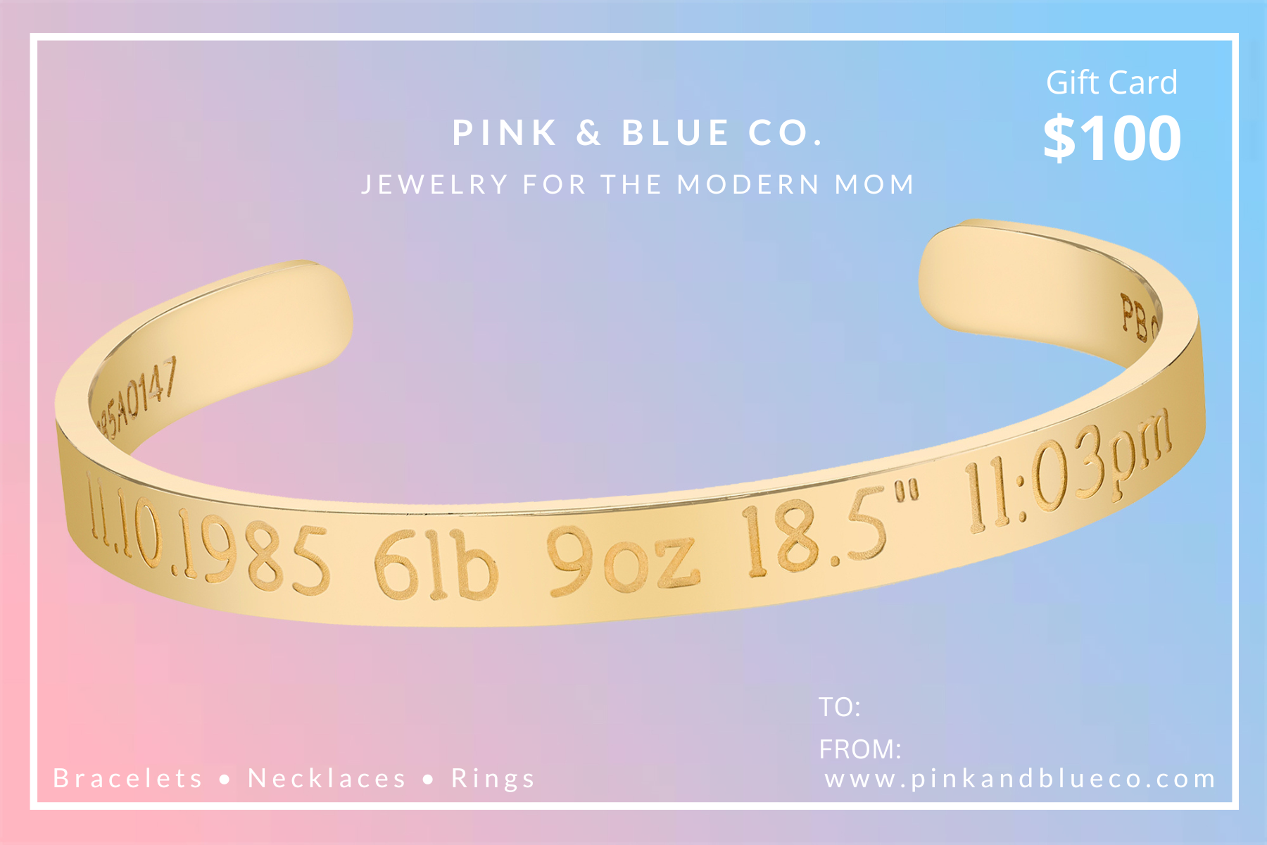 E-GIFT CARD - PINK & BLUE CO.