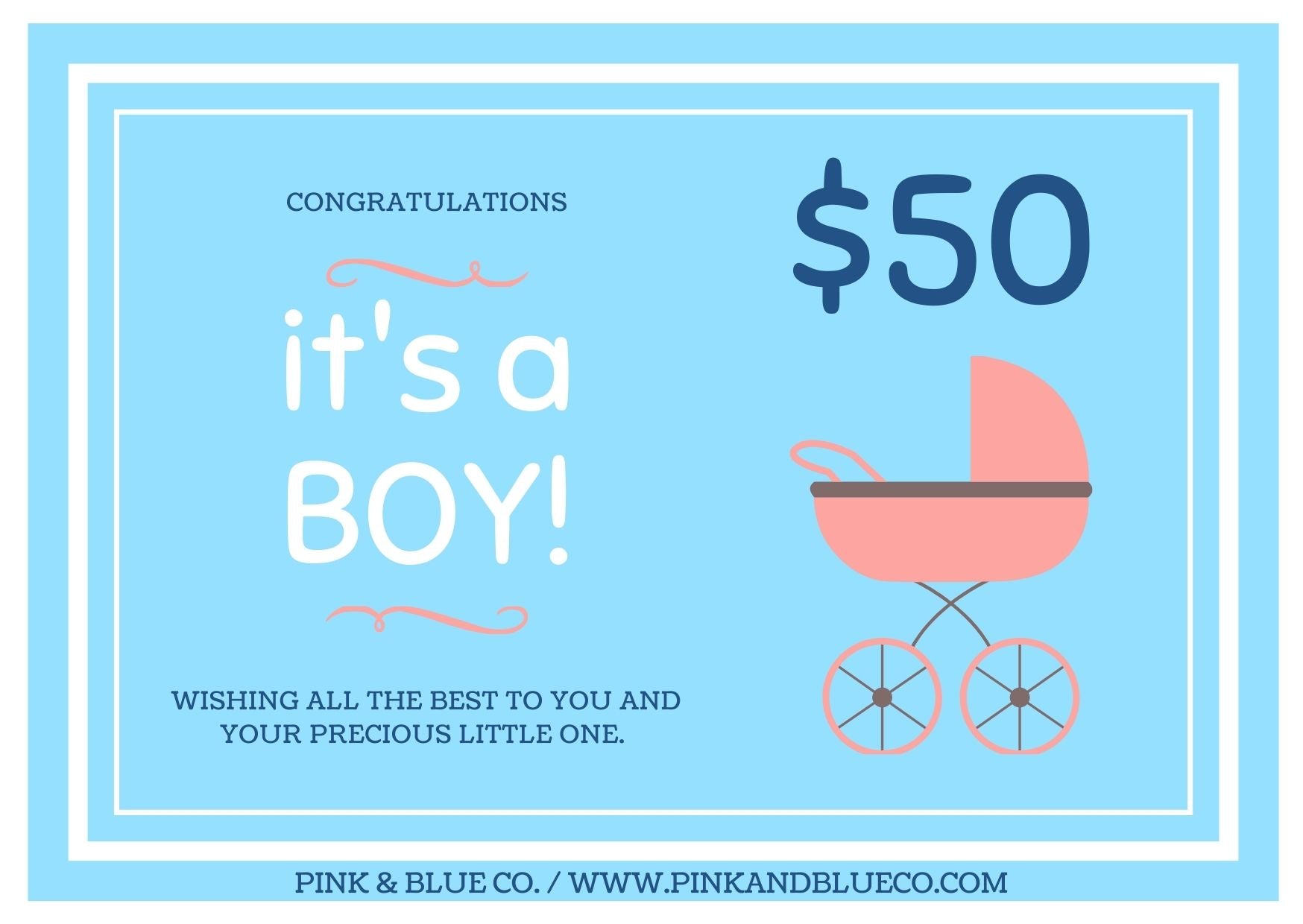 E-GIFT CARD - IT'S A BOY!