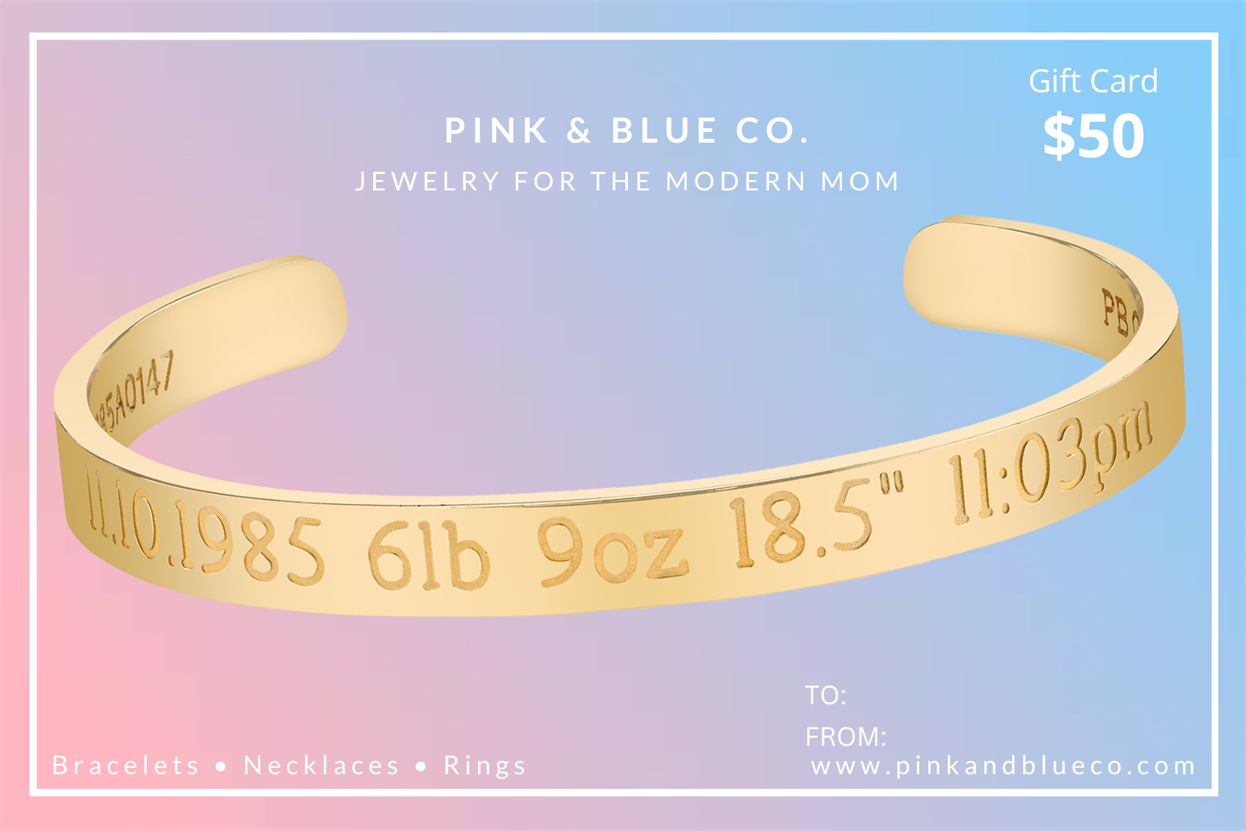 E-GIFT CARD - PINK & BLUE CO.