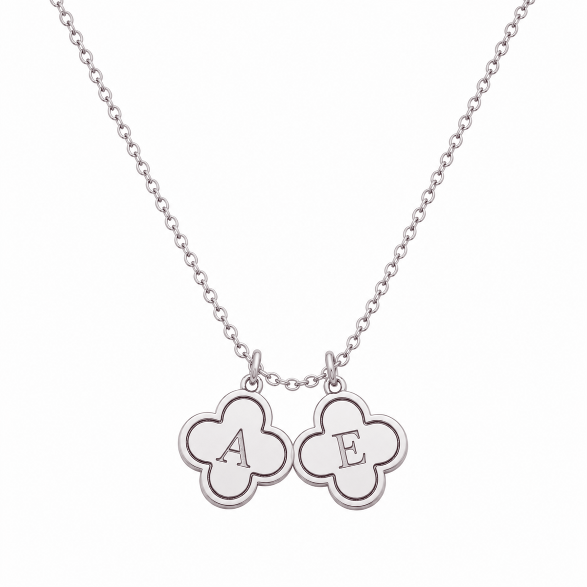 Double Chloe Initial Necklace