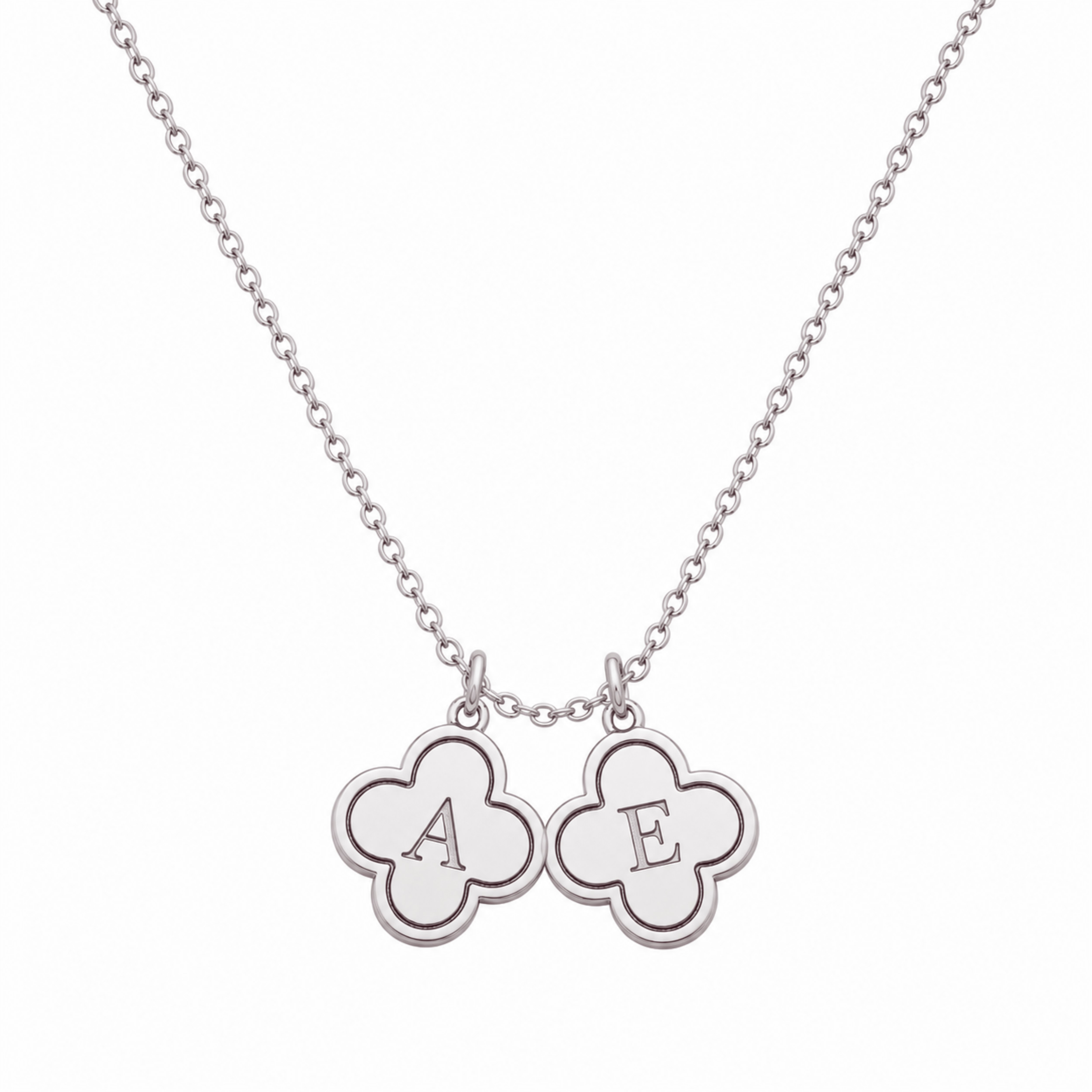 Double Chloe Initial Necklace