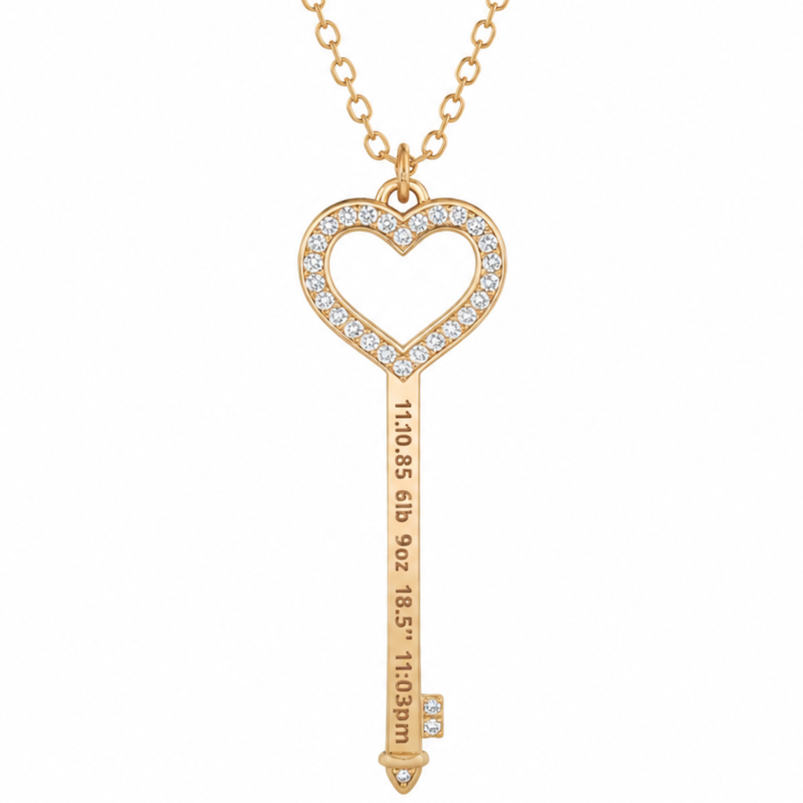 Emma Pave Birthstone Necklace
