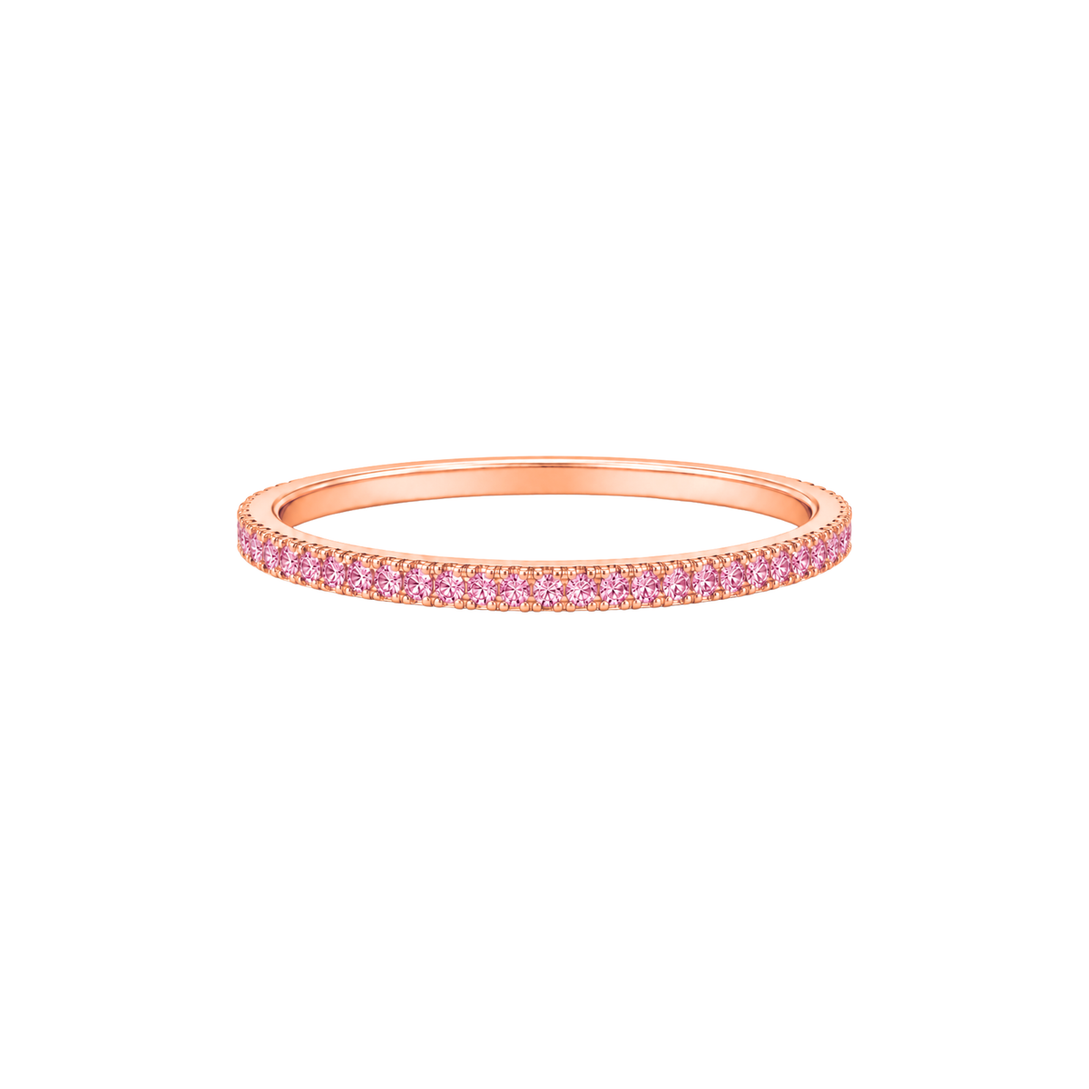 14k Gold 1.5mm Pink Lab-Grown Diamond Ring