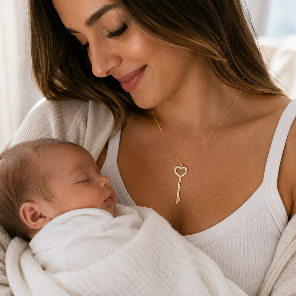 Emma Pave Birthstone Necklace