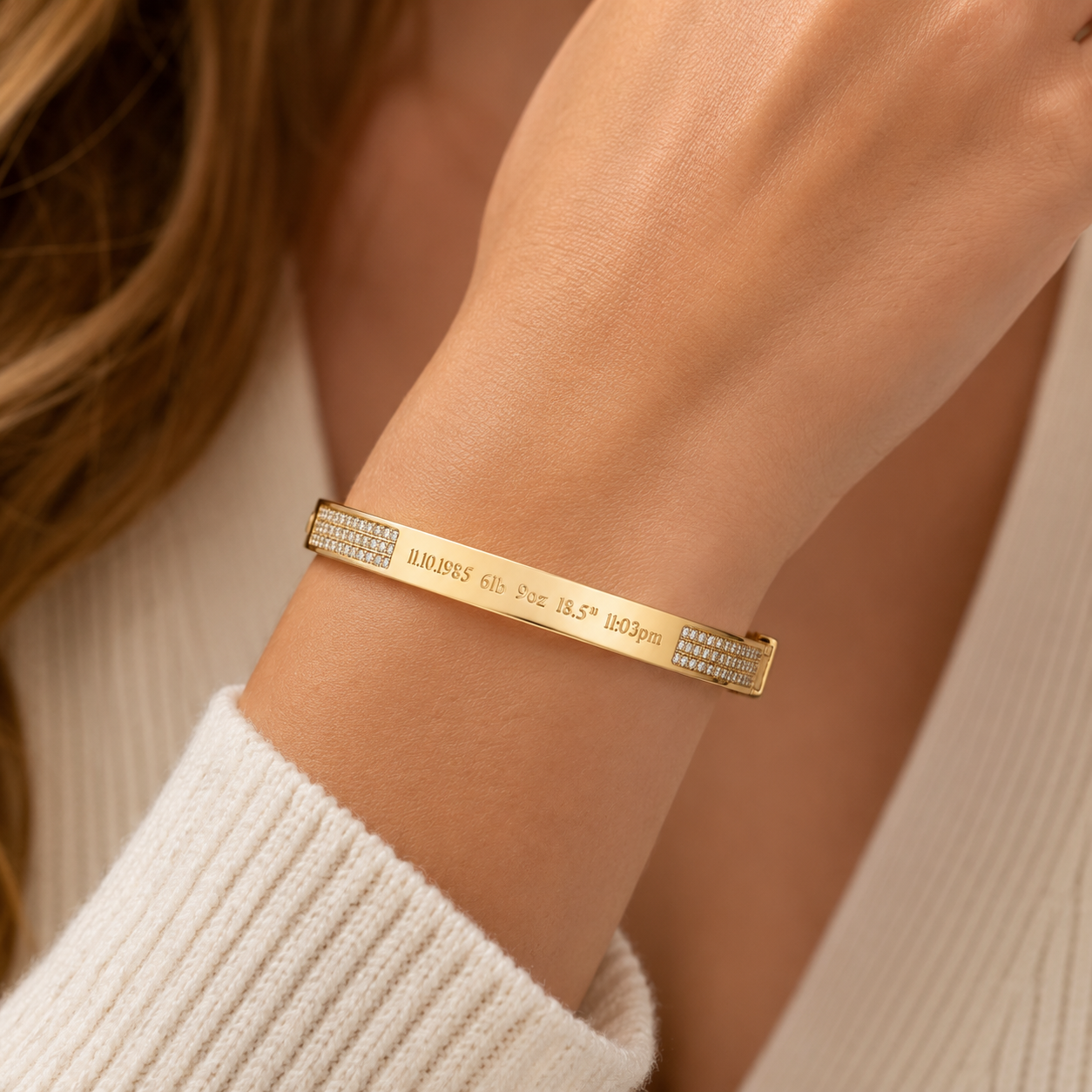 Maria Pave Bracelet (Choose Your Stone)