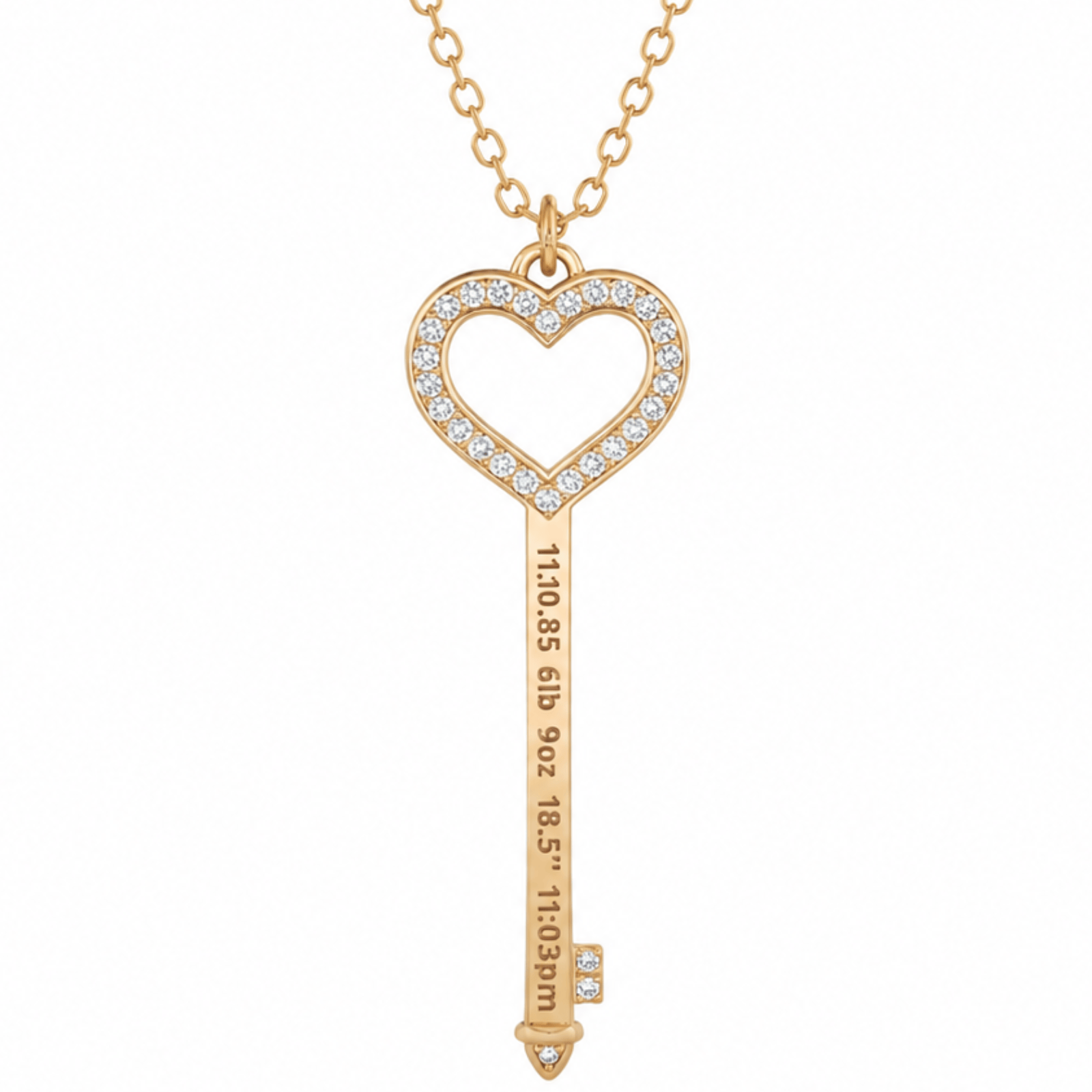 Emma Pave Birthstone Necklace