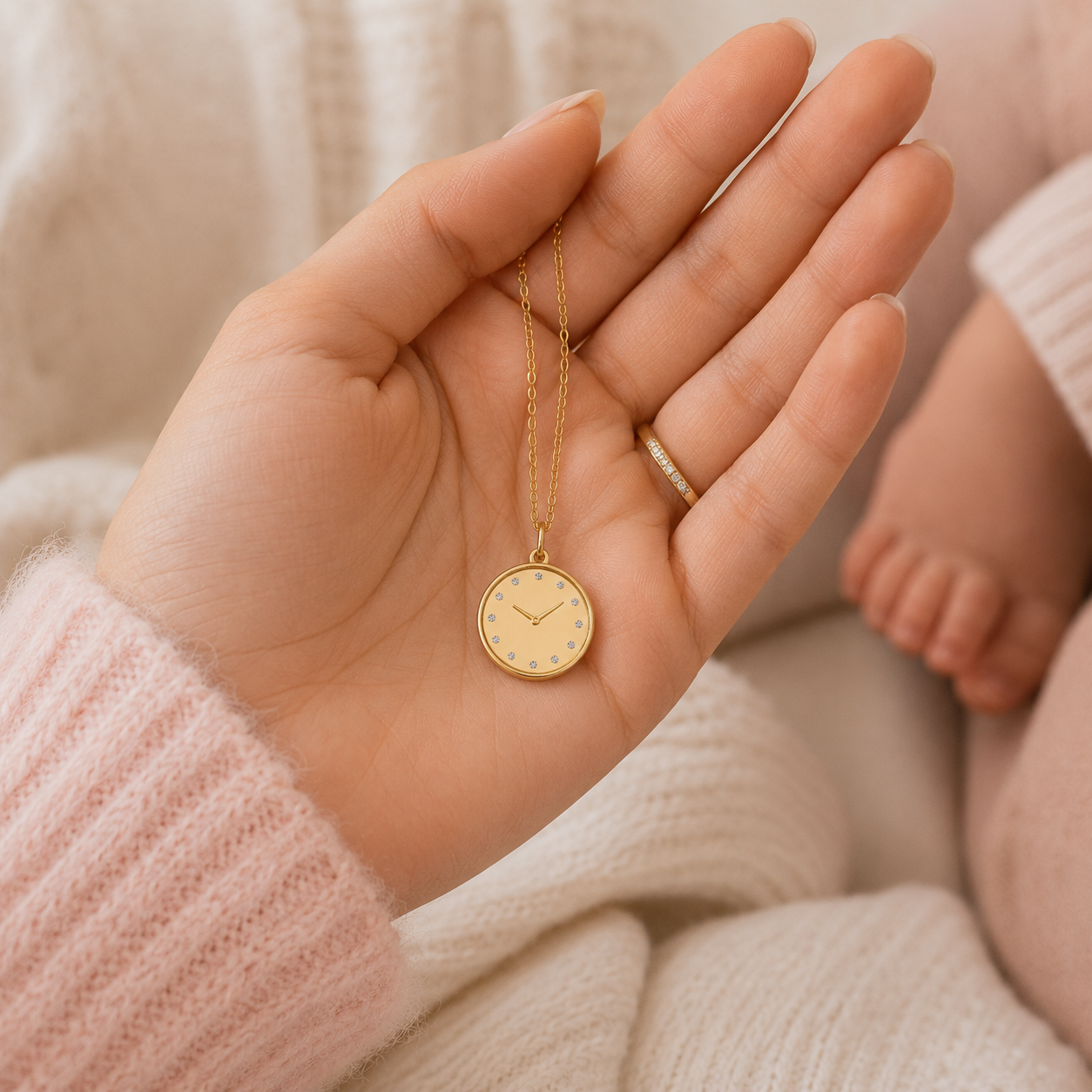 Stella Pave Birthstone Necklace